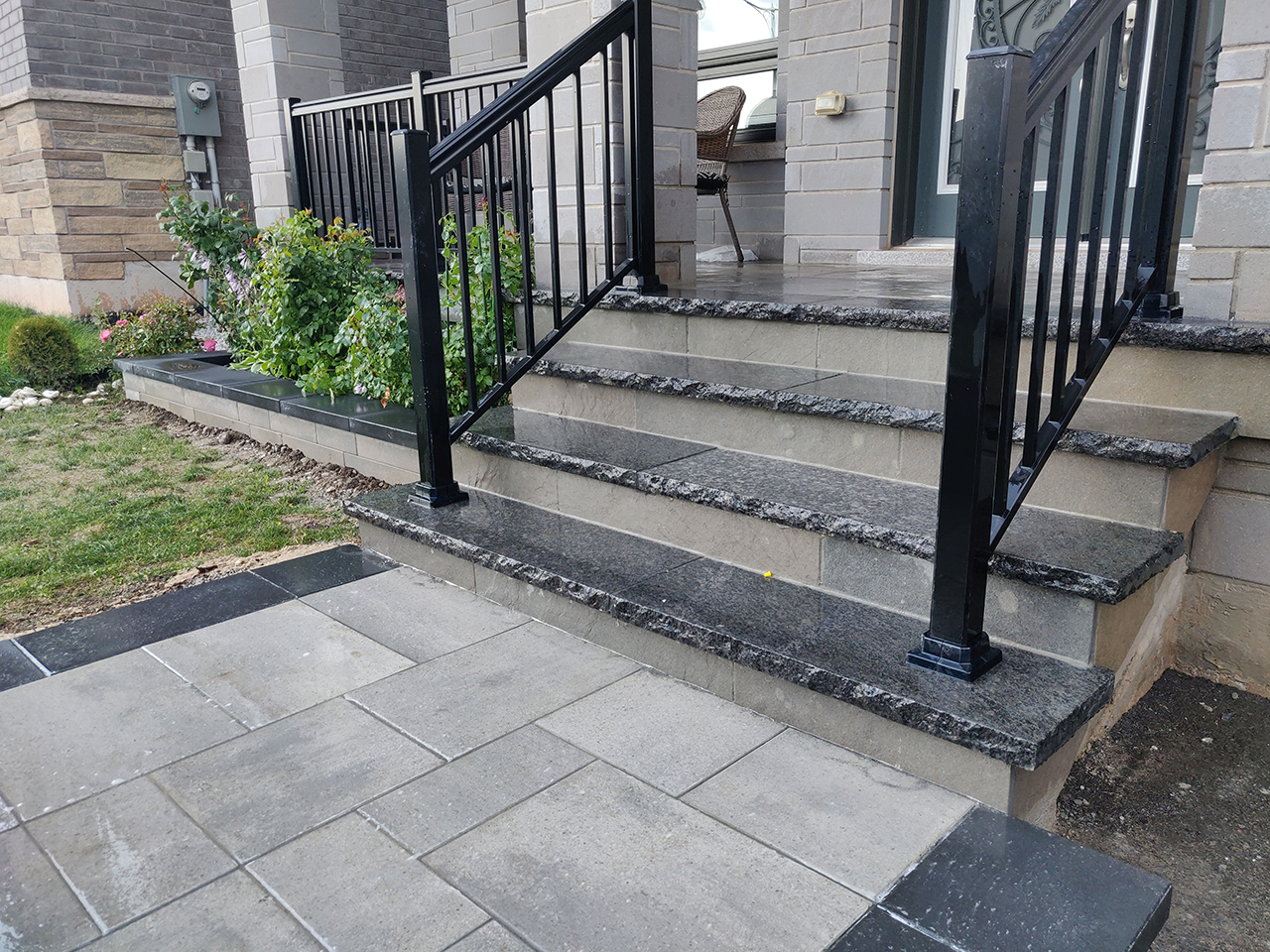 Porch and Stairs Flagstone Cover