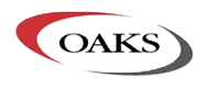Oaks logo representing natural stone and hardscaping materials