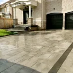 Residential interlocking paver driveway built by experienced interlocking contractor